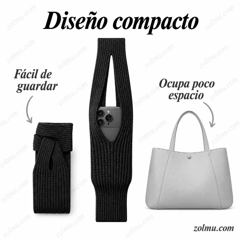 Dise&ntilde;o compacto de la bandolera, f&aacute;cil de guardar y ocupa poco espacio