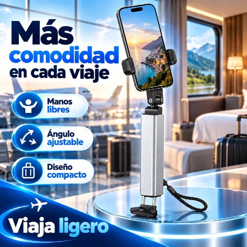 M&aacute;s comodidad en cada viaje: manos libres, &aacute;ngulo ajustable y dise&ntilde;o compacto