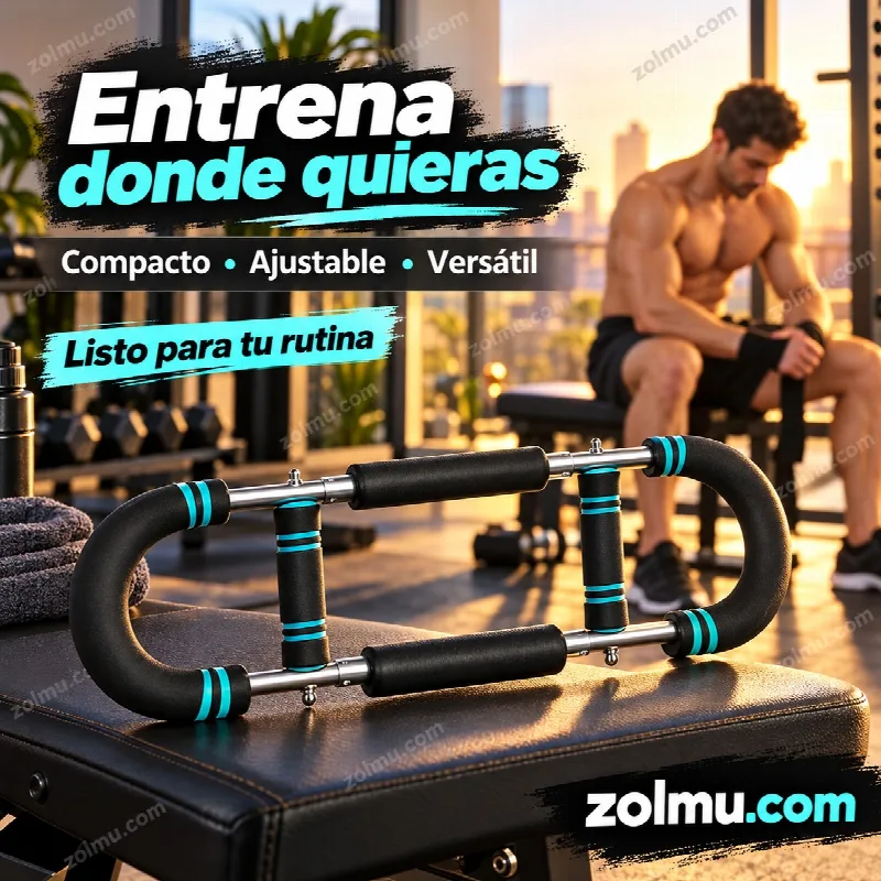 Entrena donde quieras con el entrenador de brazos compacto y ajustable