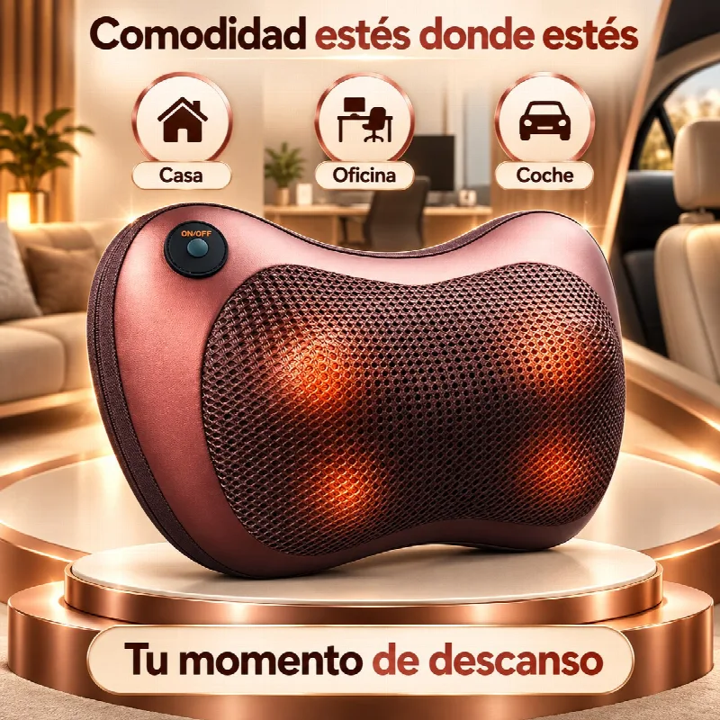 Almohada de masaje para casa, oficina y coche: tu momento de descanso