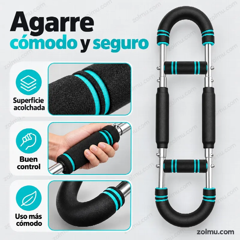 Agarres acolchados y antideslizantes del entrenador de brazos